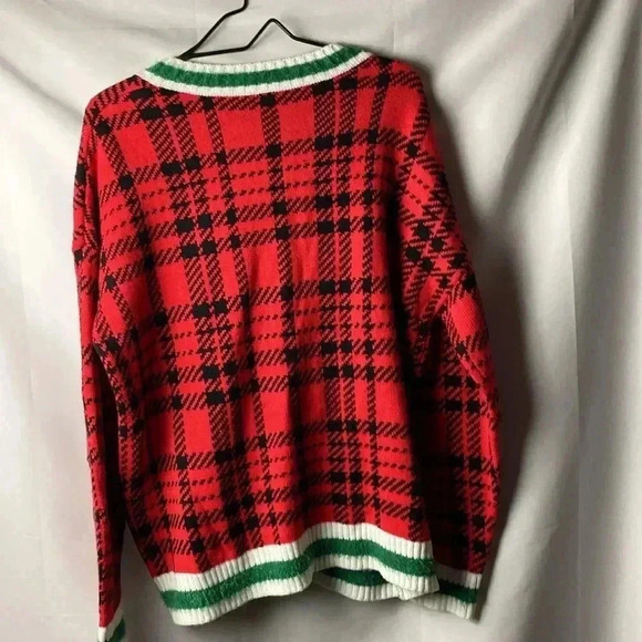HOLIDAY TIME WO SIZE LARGE 12/14 CHRISTMAS SWEATER  MISSING TASSELS - Picture 10 of 10